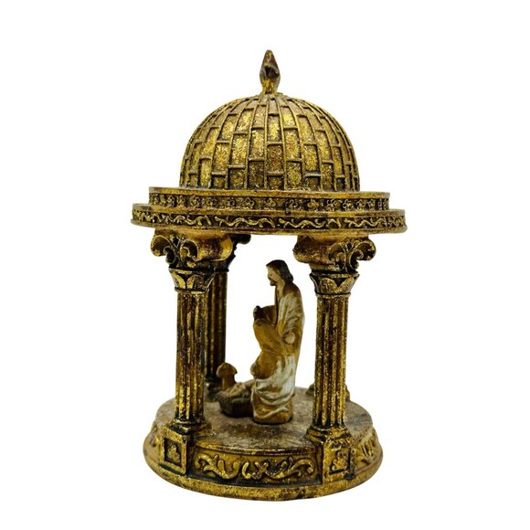 Christian Icon Set Crucifix Nativity Scene Domed Catholic Cross Christian Small - Picture 11 of 13